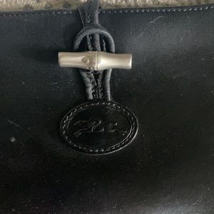 Longchamp Black Leather Purse